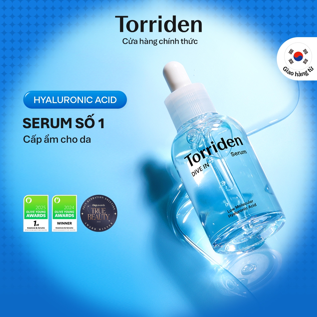 [Torriden Chính hãng] Serum DIVE IN chứa Hyaluronic Acid, 50ml, 50ml+50ml, Serum