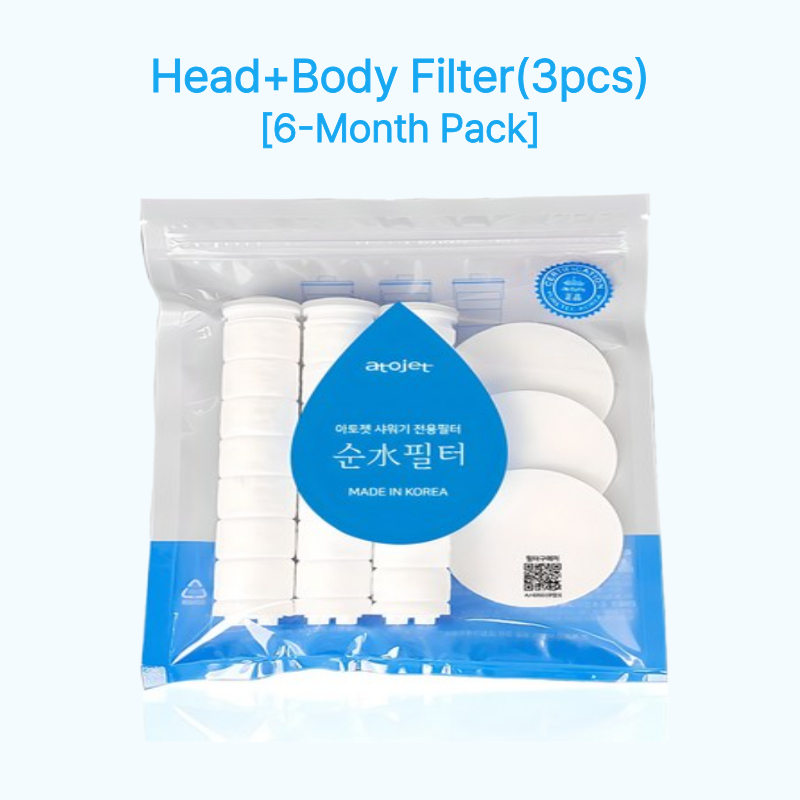 [ATOJET] bộ lọc (vòi sen & Body) 3 cái * 1ea, Vận chuyển từ hàn quốc