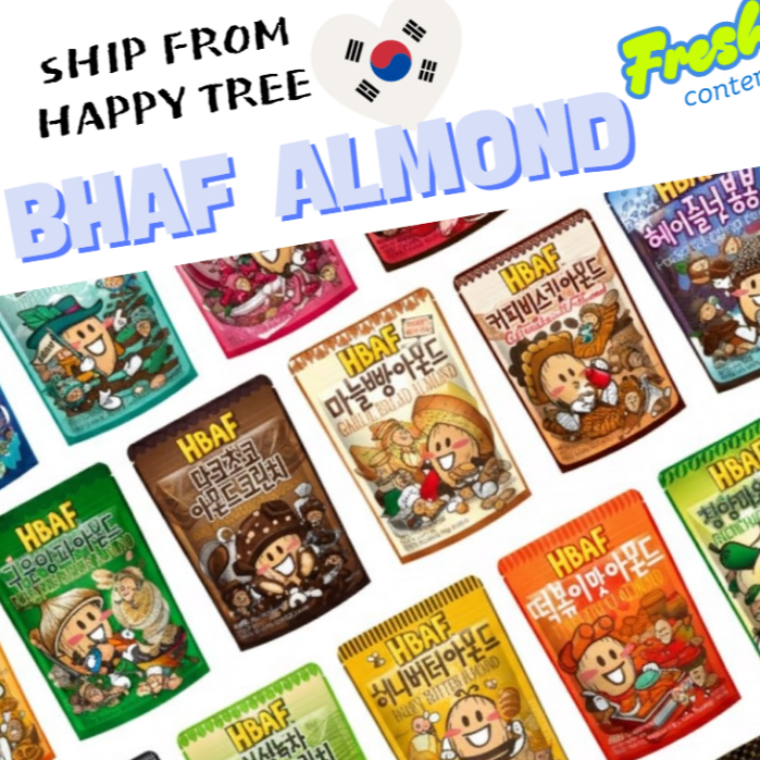 [HBAF] HÀN QUỐC Hạnh Nhân Bơ Mật Ong Hạnh Nhân 120G Bán Chạy Nhất Hàn Quốc snack Wasabi Rong Biển Đồ