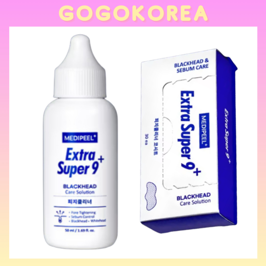 Extra Super 9 Plus 2.0 Blackhead Pore Care 50ml & Sebum Softening Nose Sheet / Chăm sóc mũi & vùng T