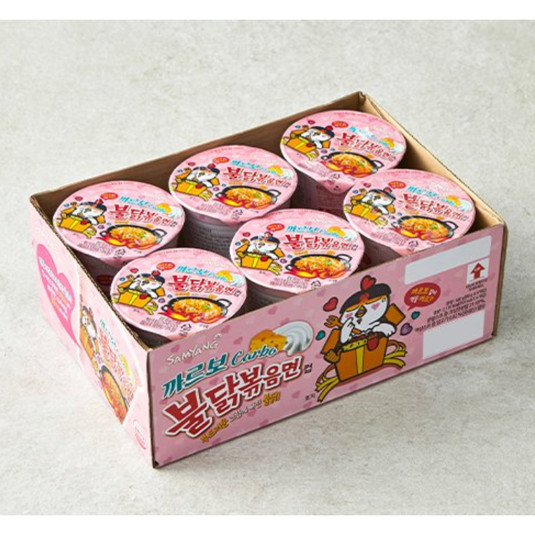 Cốc ramen Carbo buldak 80g * 6 chiếc