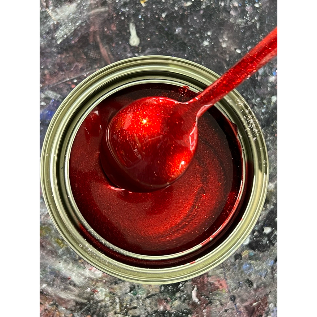 Màu Candy Red Special (Đỏ candy đặc biệt) - Hệ 1K - Lót nền xám