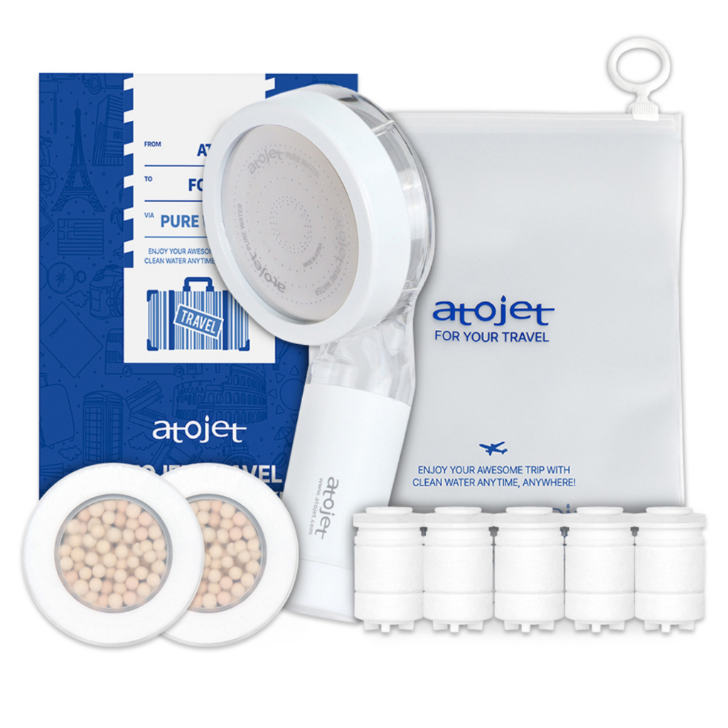 [AtoJet] Bộ vòi hoa sen & bộ lọc Mini du lịch