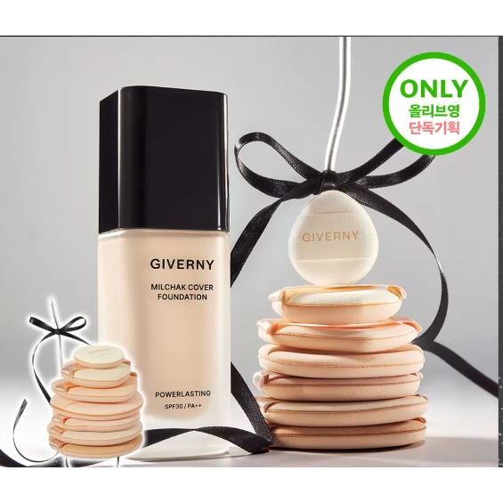 Kem nền GIVERNY Milchack 30ml + phồng 7ea