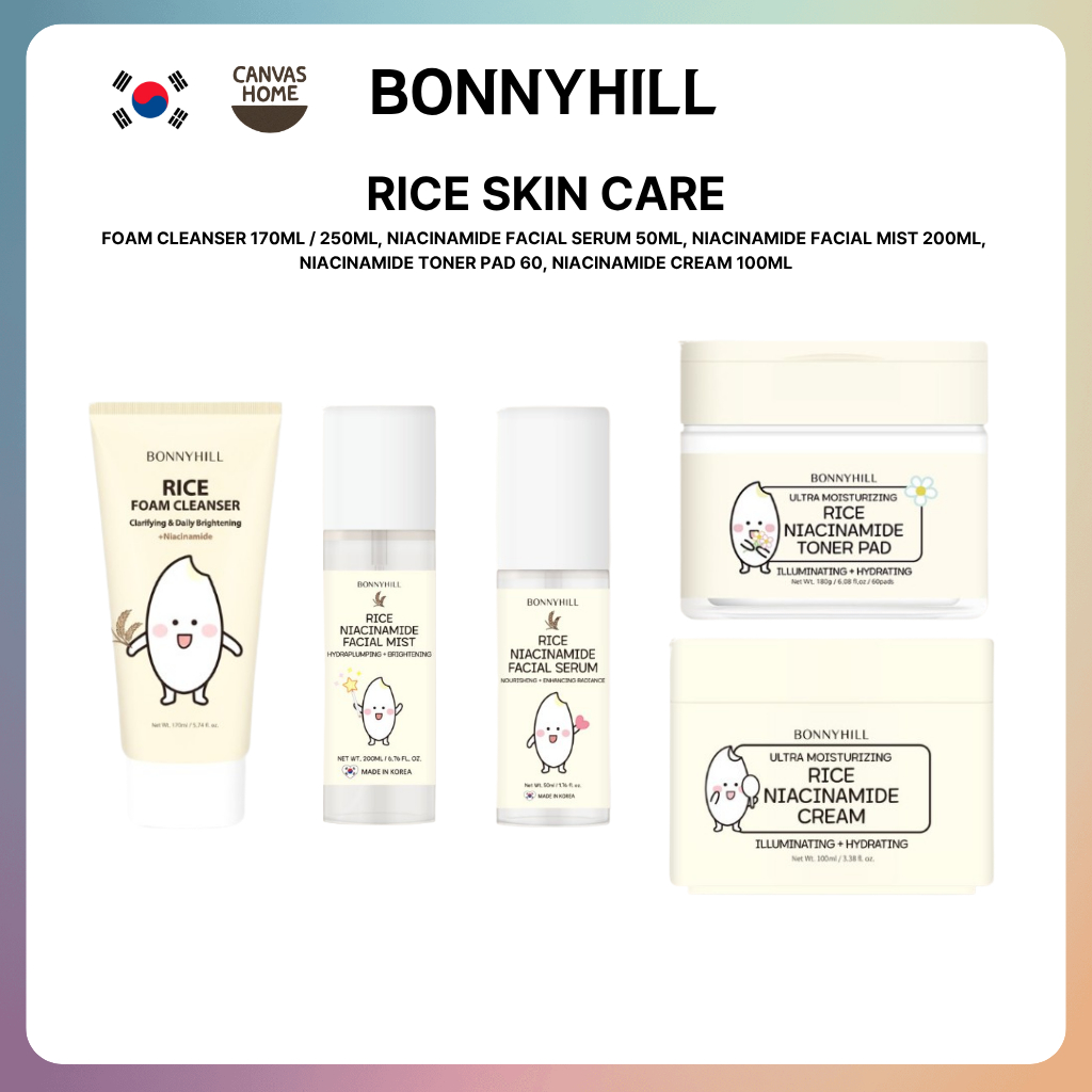 [BONNYHILL] Chăm sóc da gạo Niacinamide 5 loại