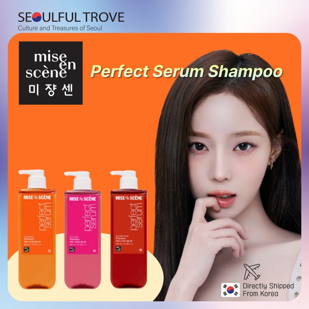 Dầu gội Mise En Scene Perfect Serum 680ml (Original / Styling / Super Rich) Dầu gội Hàn Quốc