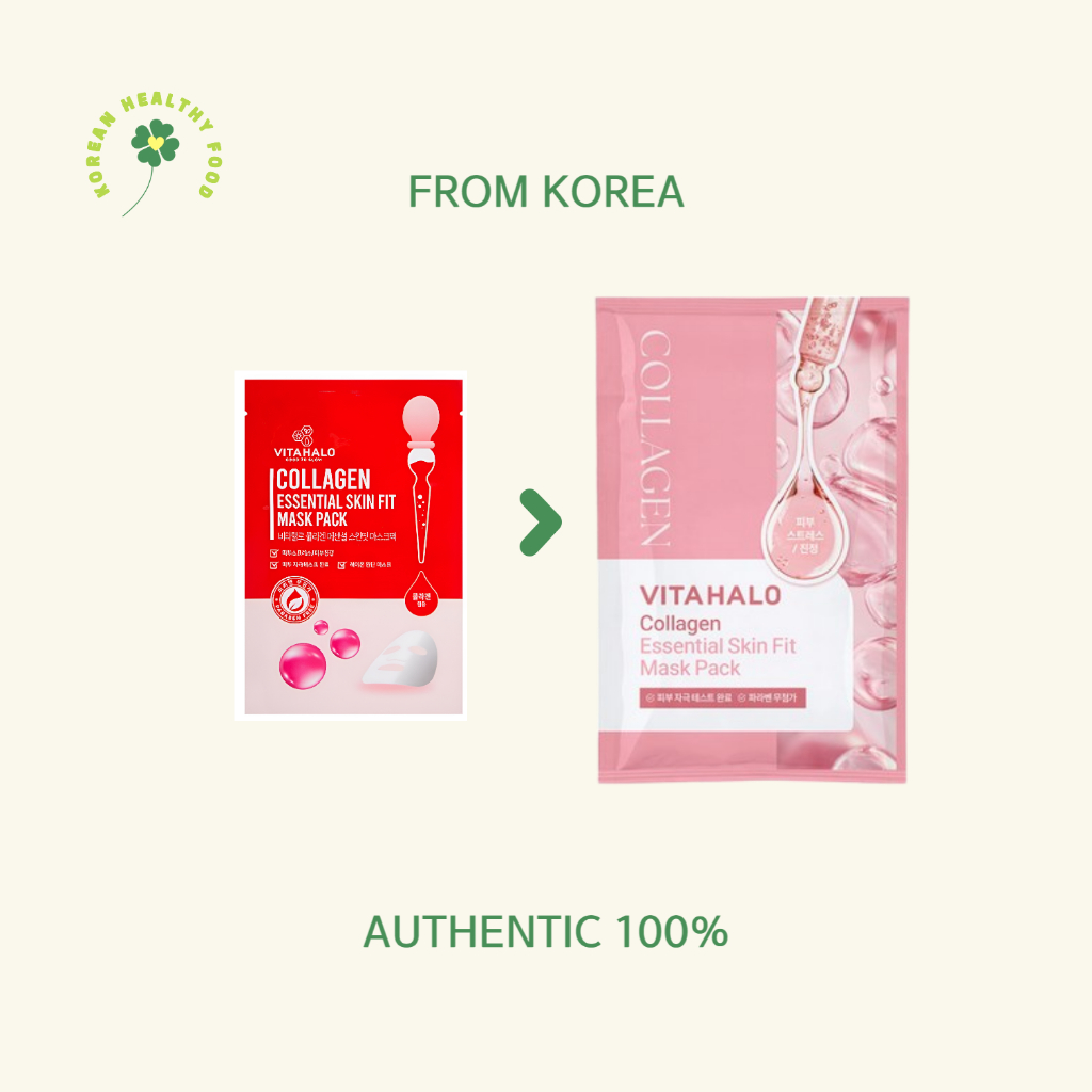 Hàn Quốc MẶT NẠ GIẤY VITAHALO COLLAGEN 1ea