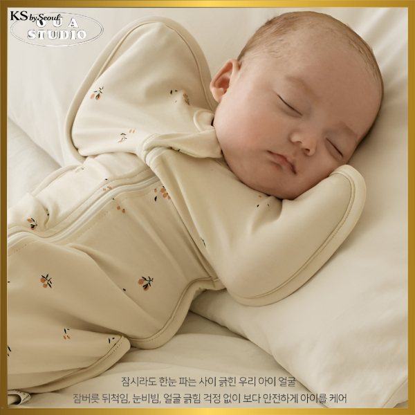 [OUA Studio] Chăn quấn tã cho bé All-Season để ngăn ngừa phản xạ Moro