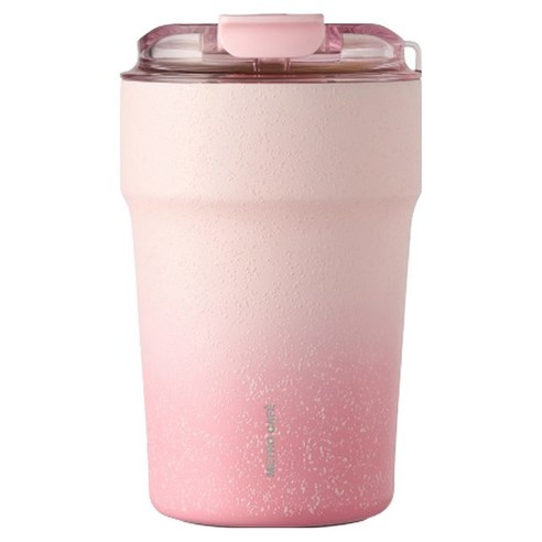 Cốc sứ Lock & Lock Metro Cafe (Smoothie dâu tây) – Hương vị cà phê nguyên chất, Cốc cách nhiệt cao c