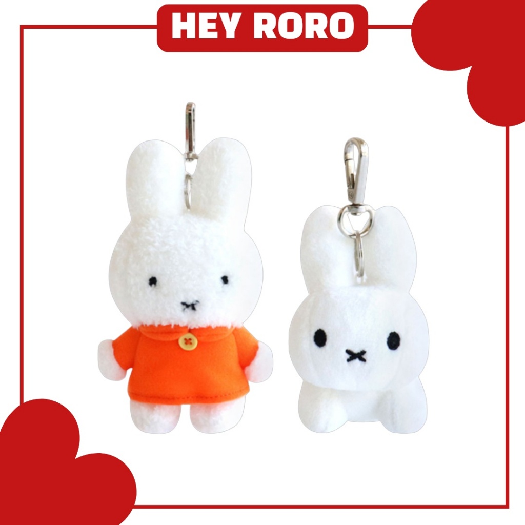 [MIFFY] Túi đựng thỏ dễ thương Miffy Standing / BRUNA FAMILY Kyering Bag charm