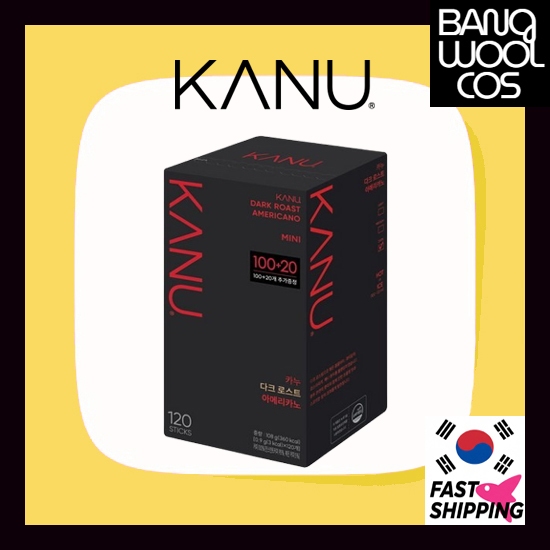 [KANU] Que cà phê hòa tan KANU Dark Roast Americano – 120T