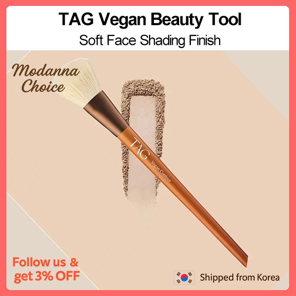 DAISO TAG Vegan Contour Face Makeup Brush Soft Shading Powder Brush