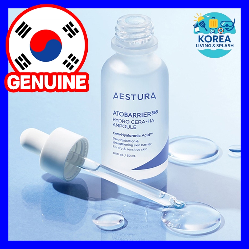 AESTURA Atobarrier365 Hydro Cera-HA Ampoule 30ml Hydrating Ceramide Hyaluronic Serum