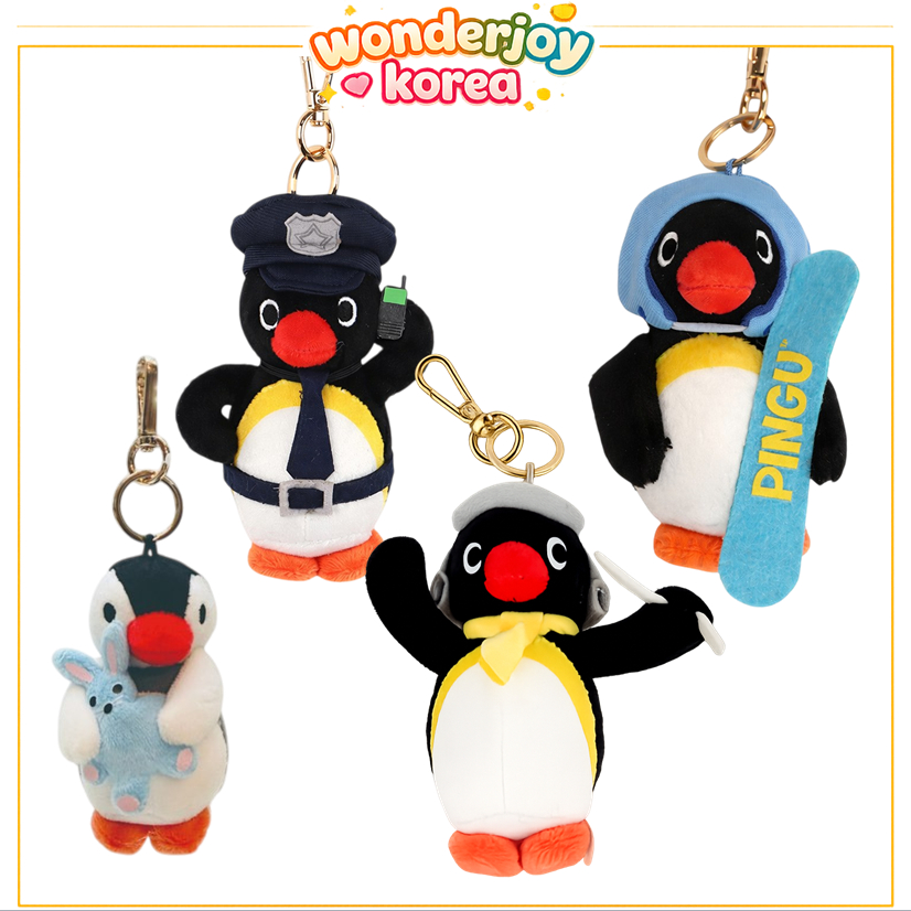 [PINGU] Túi Pingu quyến rũ 10cm (Cảnh sát / Ván trượt / Dây dẫn / Pinga)