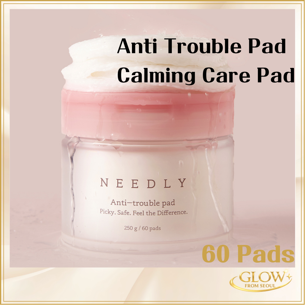 NEEDLY Anti Trouble Pad 60 Miếng 250g Chăm Sóc Mụn Làm Dịu Tẩy Tế Bào Chết Toner Pad Chăm Sóc Da Hàn