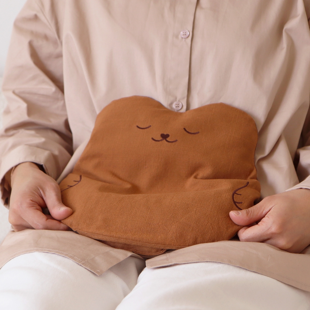 Dulgotzam Đậu đỏ Mommy Bear Kid 's Belly, Gói hơi nước giảm đau cho lò vi sóng