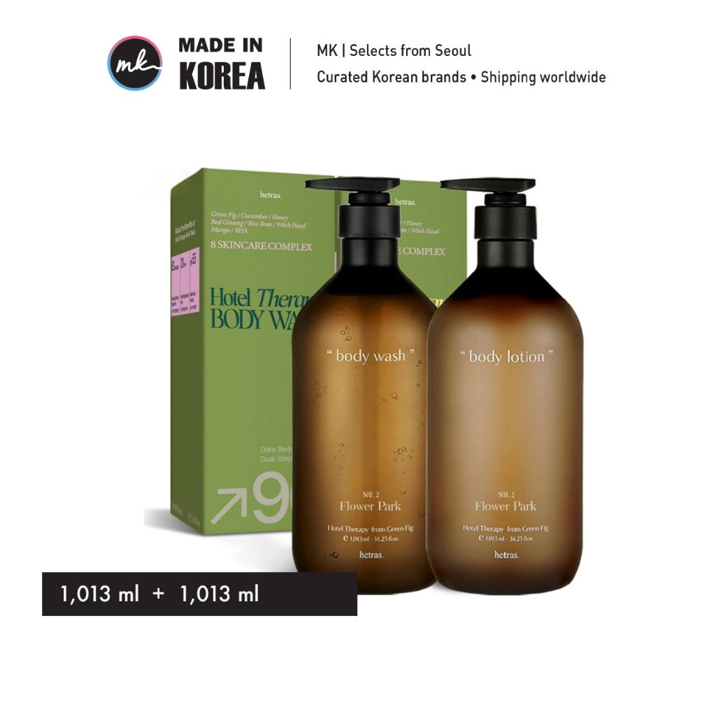 [hetras.] Sữa Tắm / Dưỡng Thể 1031ml | Hương Nước Hoa Khách Sạn Hàn Quốc