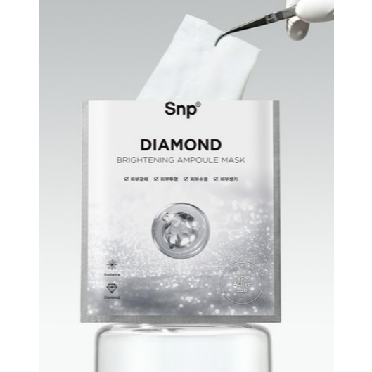 [SNP] Mặt nạ Ampoule làm sáng kim cương (10 tờ) / gói mặt nạ k
