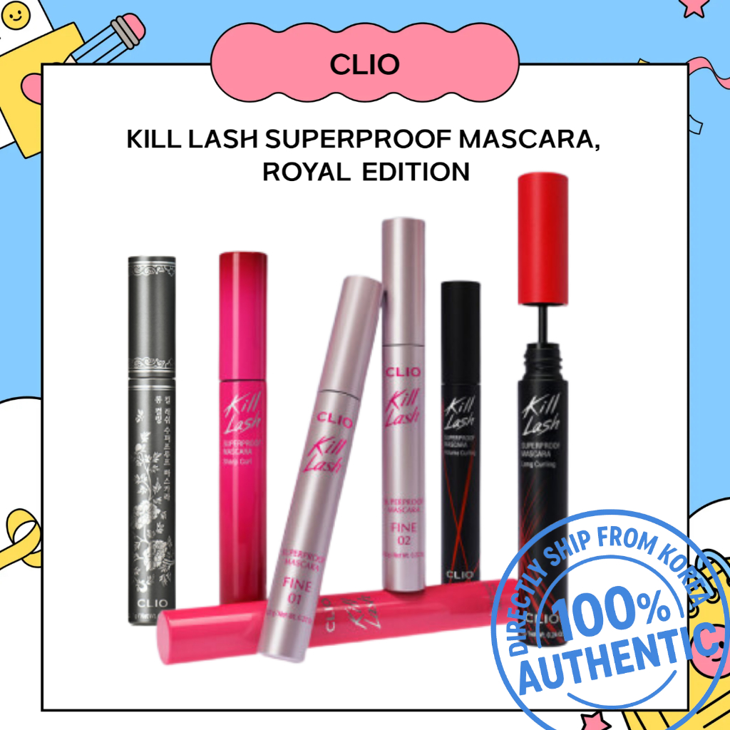CLIO Mascara siêu thấm Kill Lash MỚI 2025 7g (KHÔNG HỘP)