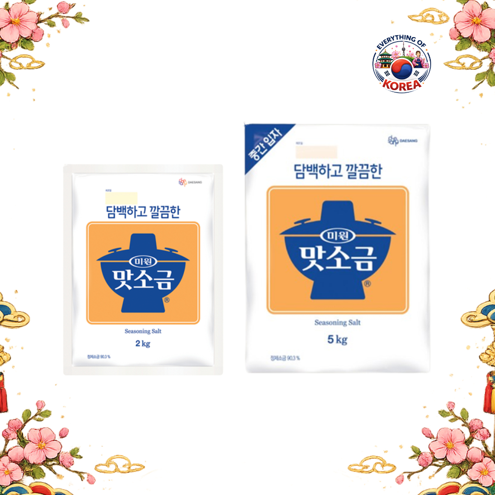 [Daesang] Thảm muối gia vị Hàn Quốc Miwon Muối Sogeum Umami 2kg / 5kg