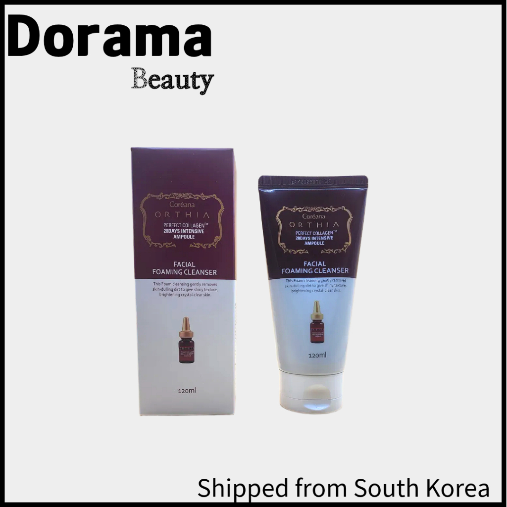 Coreana ORTHIA HOÀN HẢO COLLAGEN 28DAYS INTENSIVE AMPOULE FACIAL FOAMING CLEANSER  NGÀY NƯỚC HOA TUY