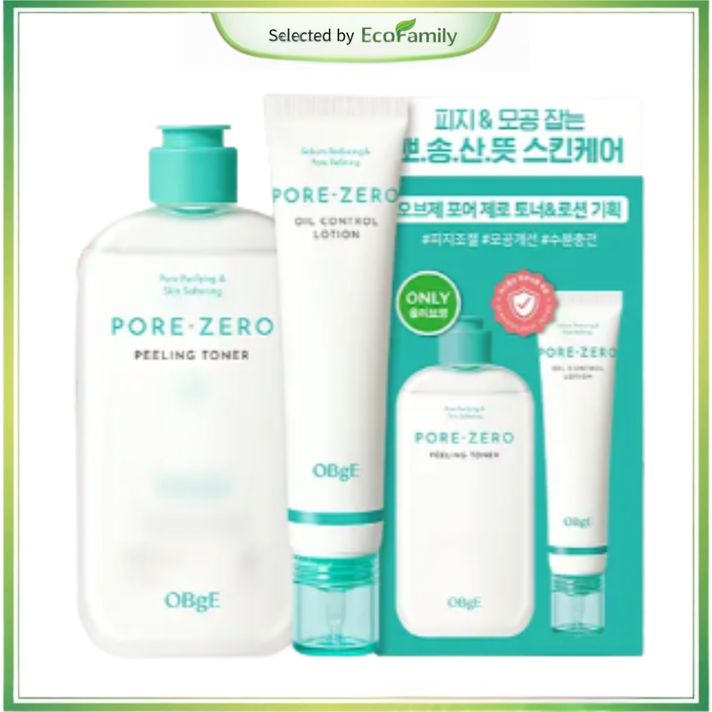 OBgE Pore Zero Toner 310ml + Pore Zero Lotion 70ml