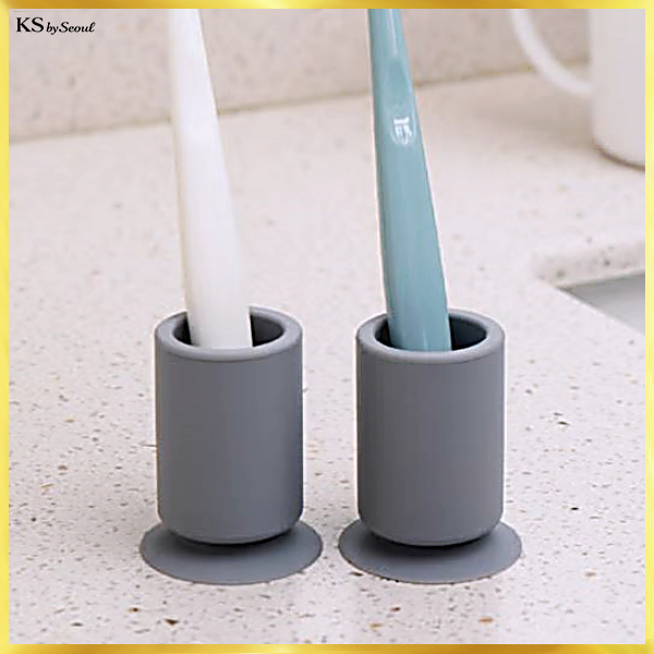 [Daiso Korea] Giá đỡ bàn chải đánh răng chống trượt hút mạnh 2P – [Daiso Korea] Thiết kế silicon