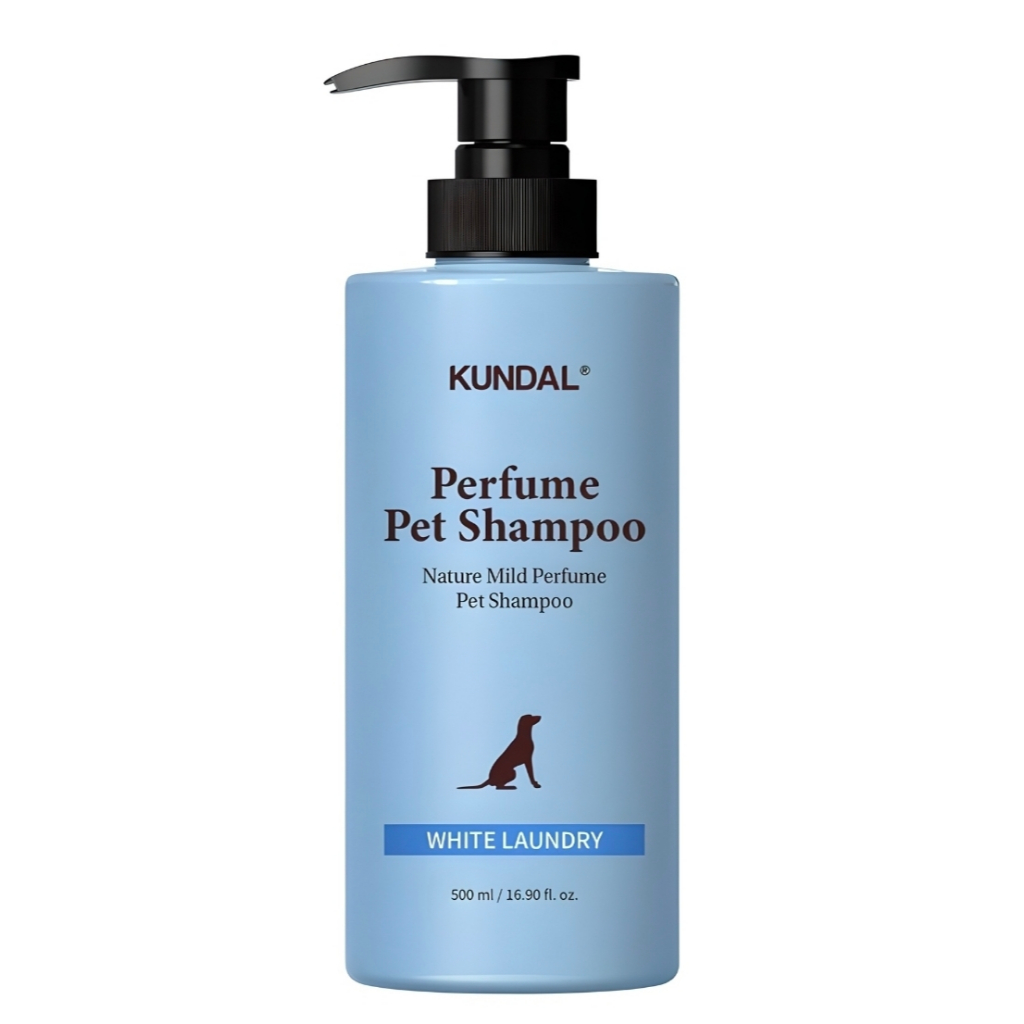 KUNDAL Nature Mild Perfume Dog Dầu gội White Laundry Scent 500ml (1 cái) dành cho thú cưng Da nhạy c