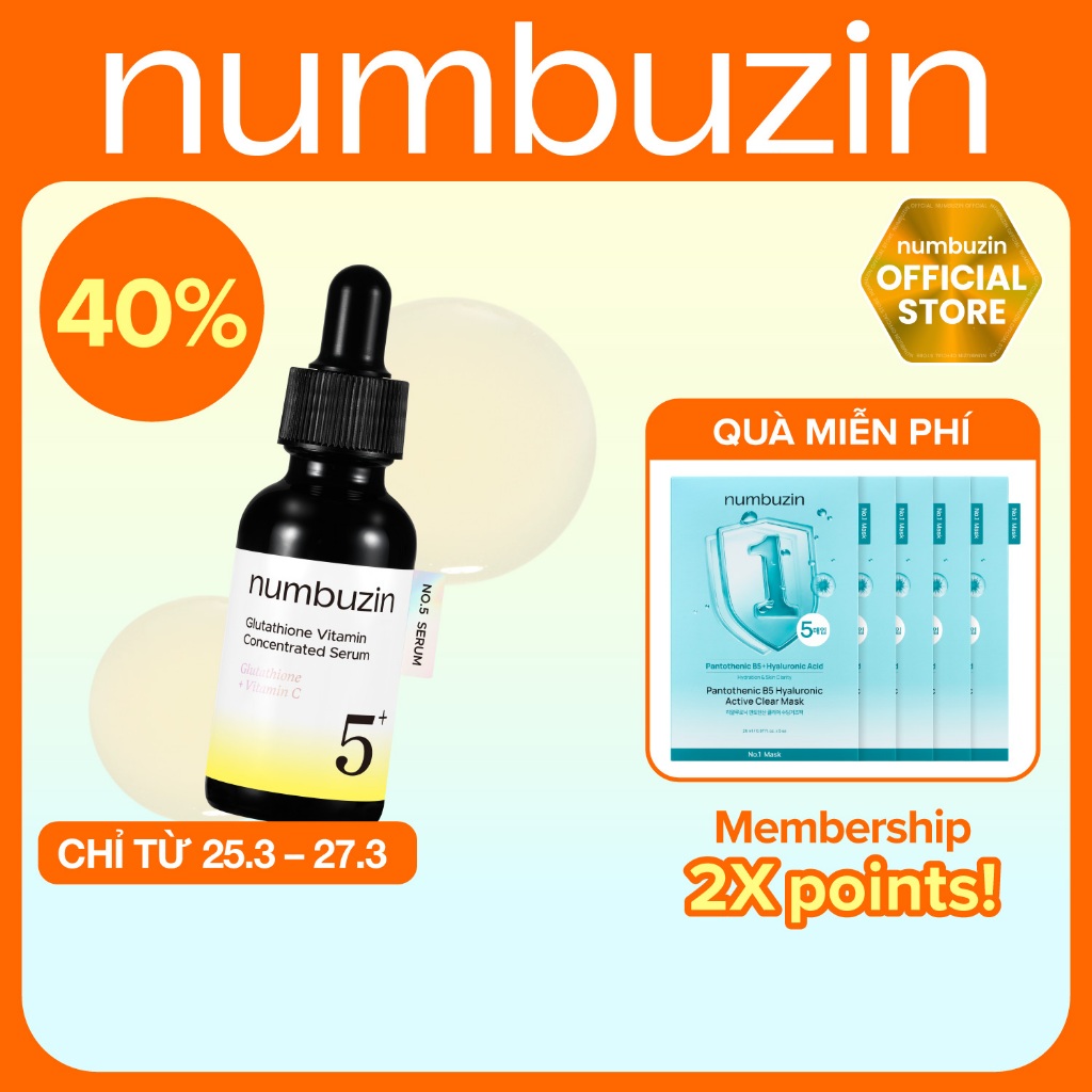 numbuzin No.5+ Serum vitamin cô đặc – 30ml