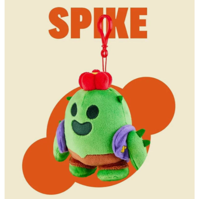 Dòng búp bê sang trọng Brawl Stars: Túi đeo chìa khóa SPIKE Charm 13cm Phiên bản Hàn Quốc