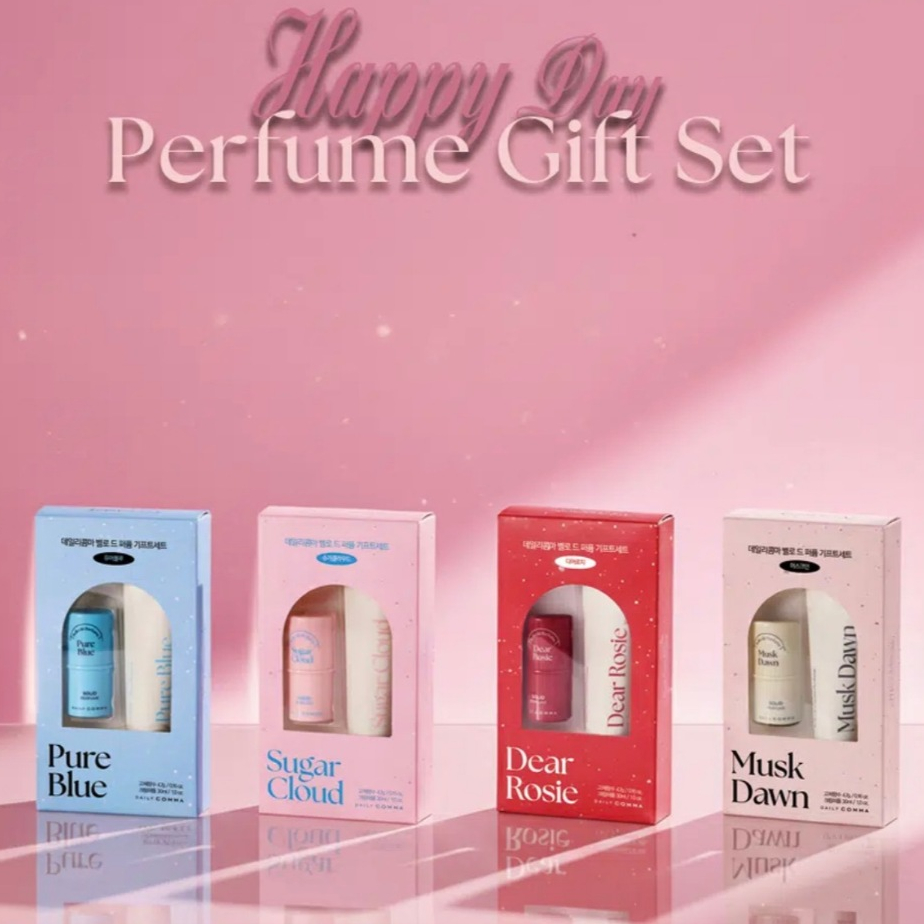 Bộ Quà Tặng Nước Hoa Solid Perfume 4.7g + Kem Nước Hoa 30ml Dear Rosie / Musk Dawn / Pure Green / Su