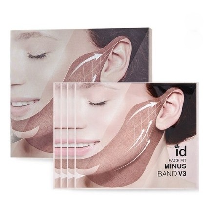 ID PLACOSMETIC Face Fit Minus Band V3 Mask Pack 4 chiếc V Line Nâng cằm Giảm béo Thắt chặt băng làm 