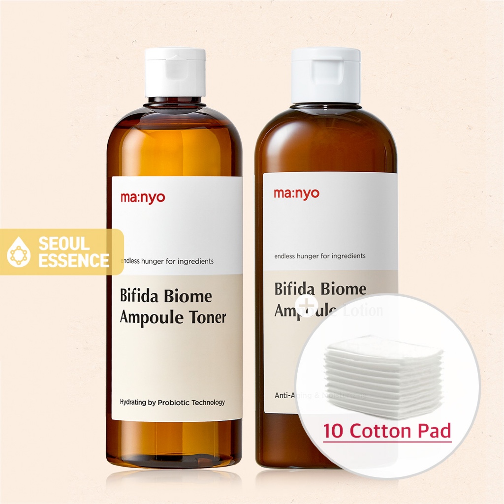 MANYO (ma: nyo) Bifida biome Ampoule Toner 400ml / Lotion 300ml, 30ml - Tăng cường làn da