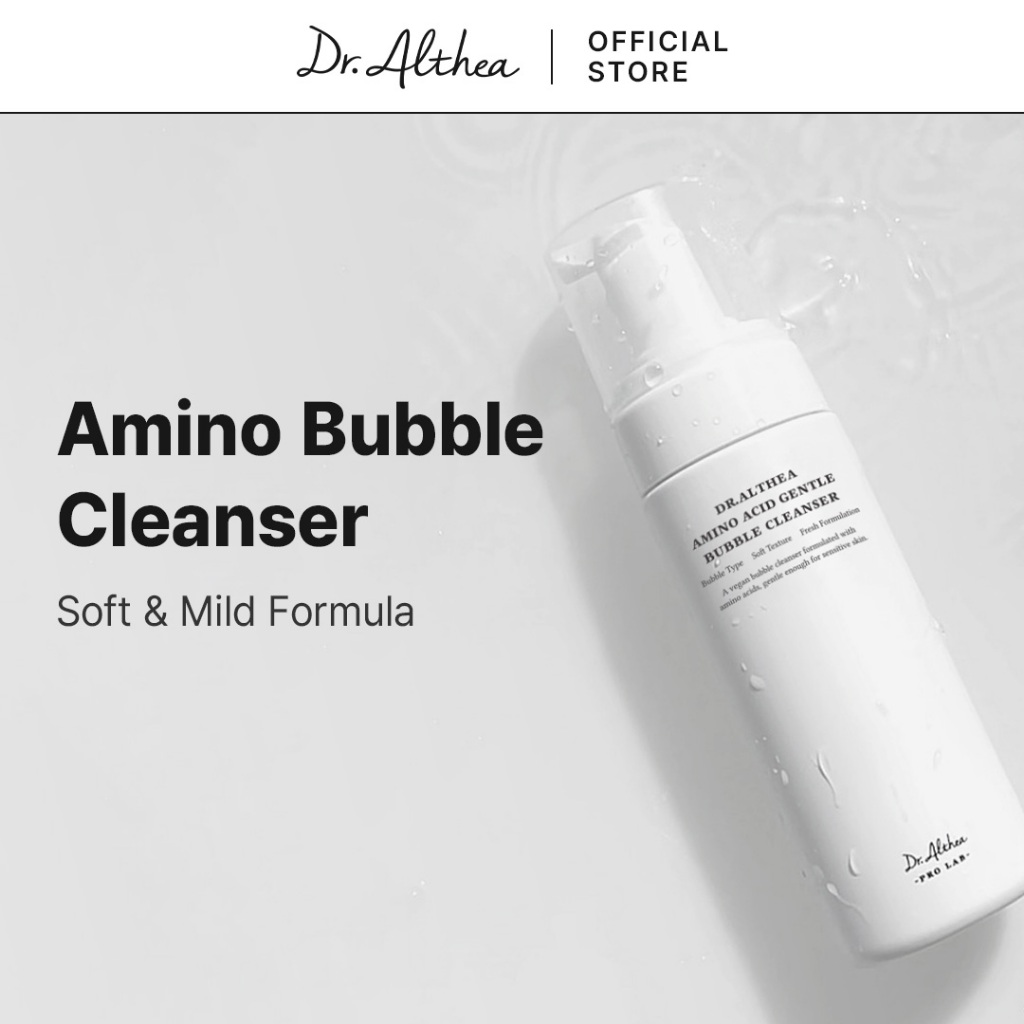 Dr.Althea Amino Acid Gentle Bubble Cleanser 140ml | Hyaluronic Acid & Ceramide, 17 Different Amino A