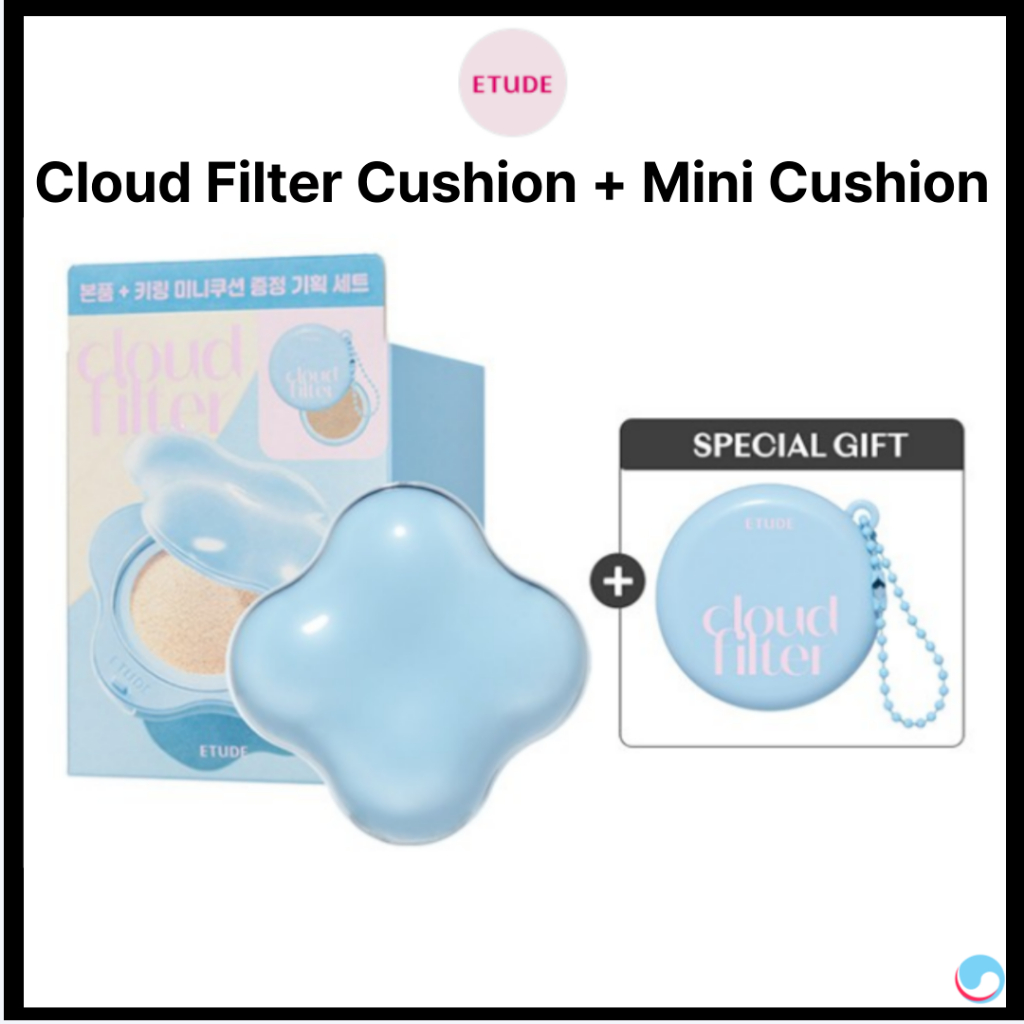 [ETUDE] Kem nền đệm lọc đám mây SPF 42 / PA + + + 15g + Mini Cushion Trang điểm Hàn Quốc