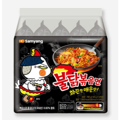 Mì ramen cay Hàn Quốc — Buldak Bokkeum Myun (Mì lửa)
