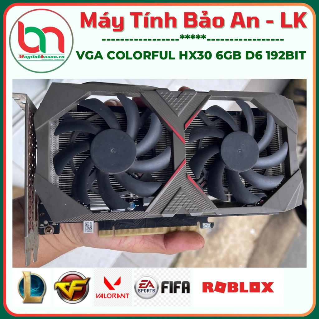 VGA MOD HX30 - NVIDIA CMP 30HX D6 6GB GDDR6 ~ 1660 super BH 30 ngày 1 đổi 1