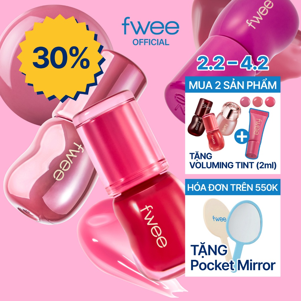 [fwee] Son Bóng 3D Voluming Gloss — 17 Màu (5.3g)