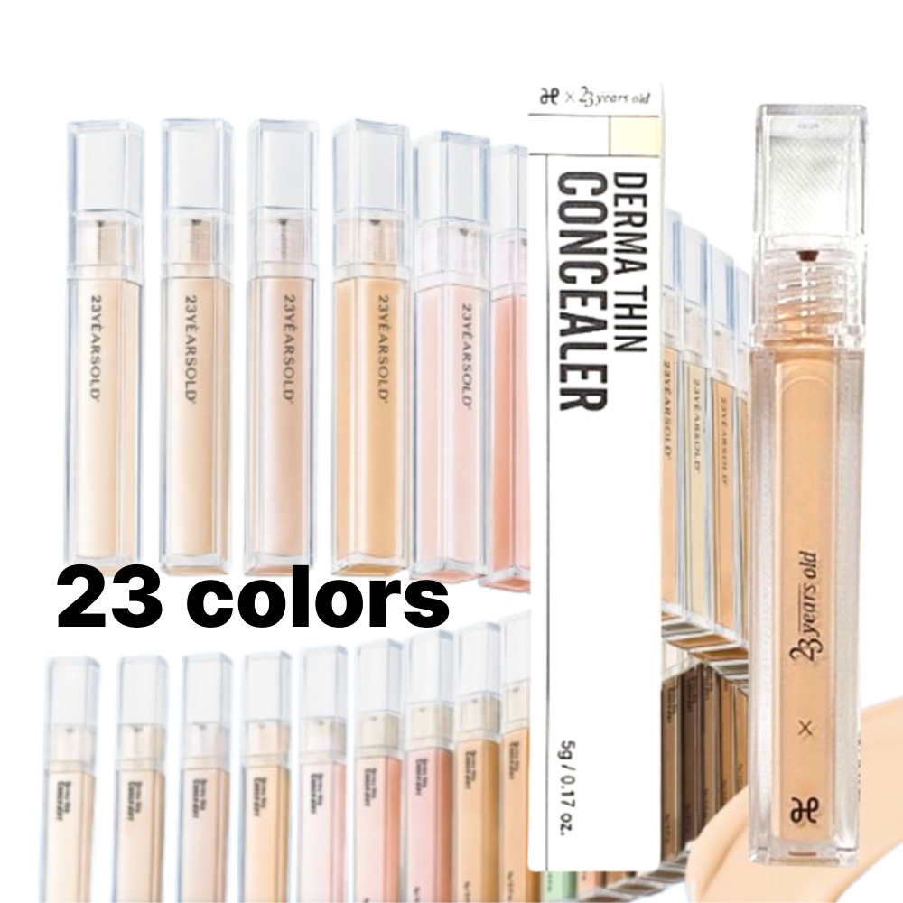 [23Years Old] Kem che khuyết điểm mỏng 5g 23 màu Kem che khuyết điểm mỏng và ẩm