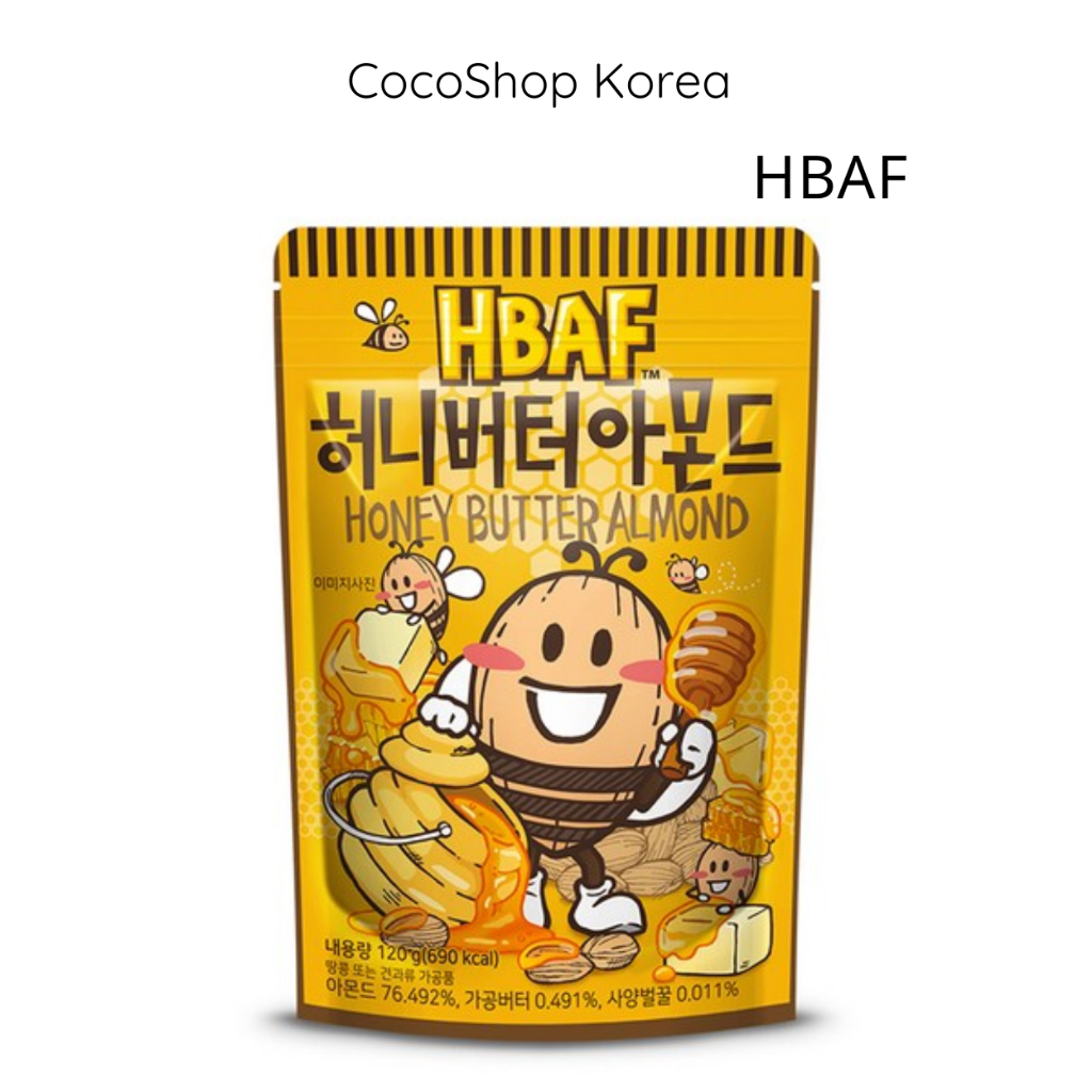 Hạnh nhân bơ mật ong HBAF 120g – Snack hạt| CocoShop