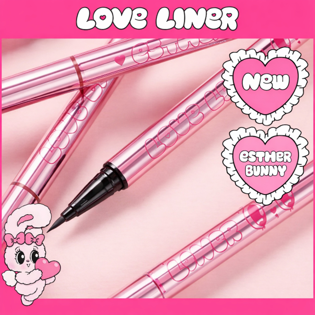 Love Liner Esther Bunny Bút kẻ mắt dạng lỏng Collab dễ thương R5 Ultra Fine 0,01mm Hàng ngày 0,1mm C