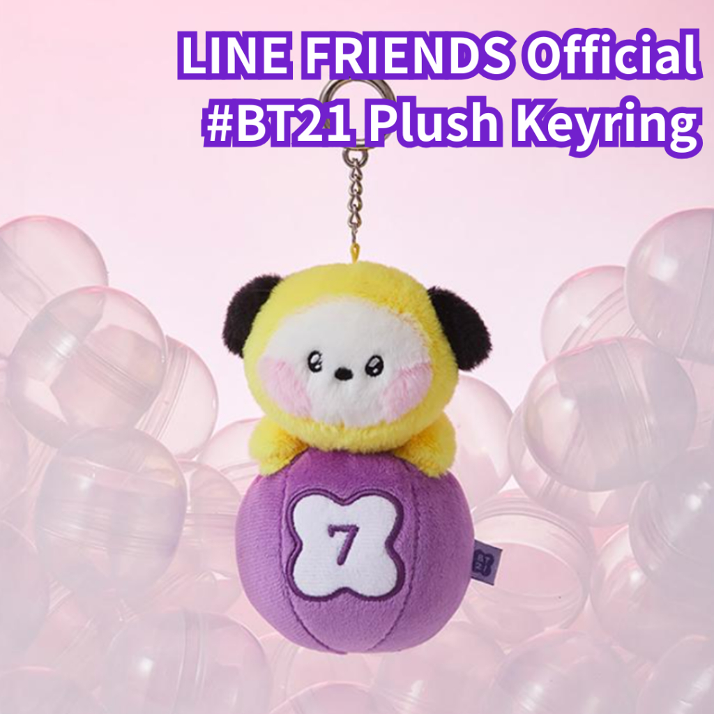 BT21 CHIMMY Minini May Mắn Gacha Sang Trọng Móc Khóa Túi Charm Mềm Búp Bê Móc Khóa