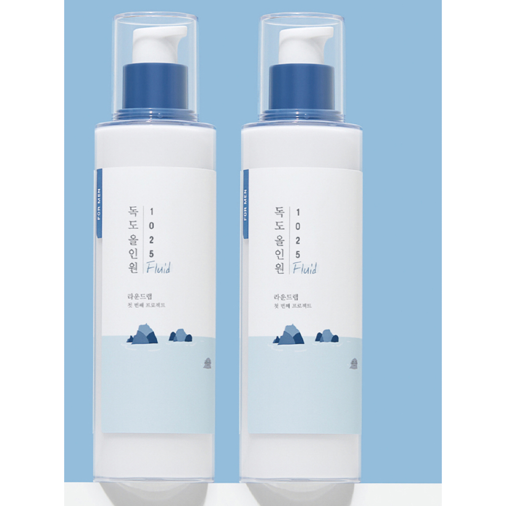 ROUND LAB 1025 Dokdo For Men All-In-One Fluid 200ml (Tặng kèm 2 mặt nạ Water Gel)