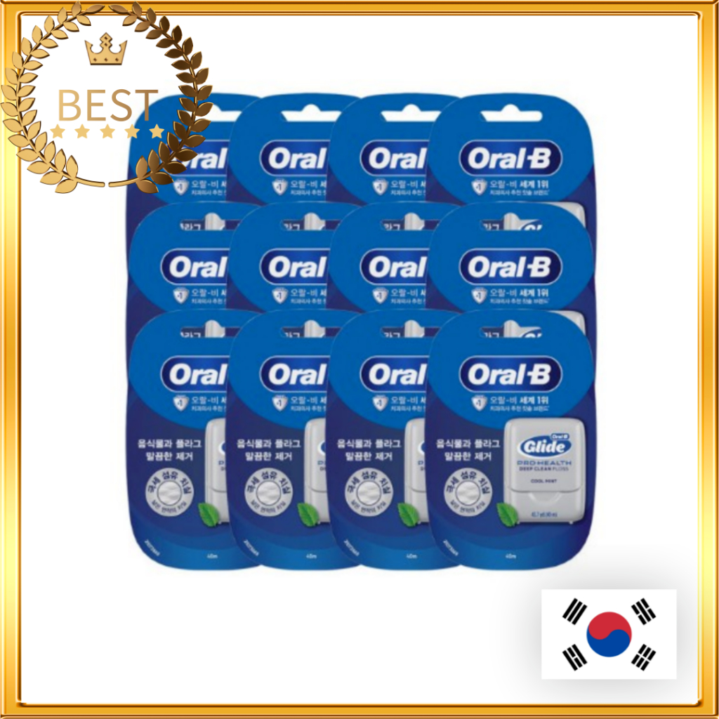 [ORAL B] Glide Pro-Health Deep Clean Floss - Cool Mint (40m)
