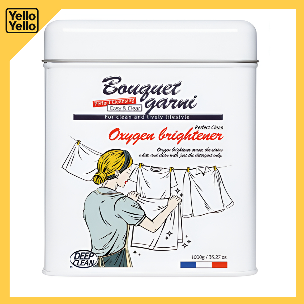 BOUQUET GARNI Perfect Clean Oxygen Brightener 1kg Soda Bleach để giặt trắng và sạch sẽ