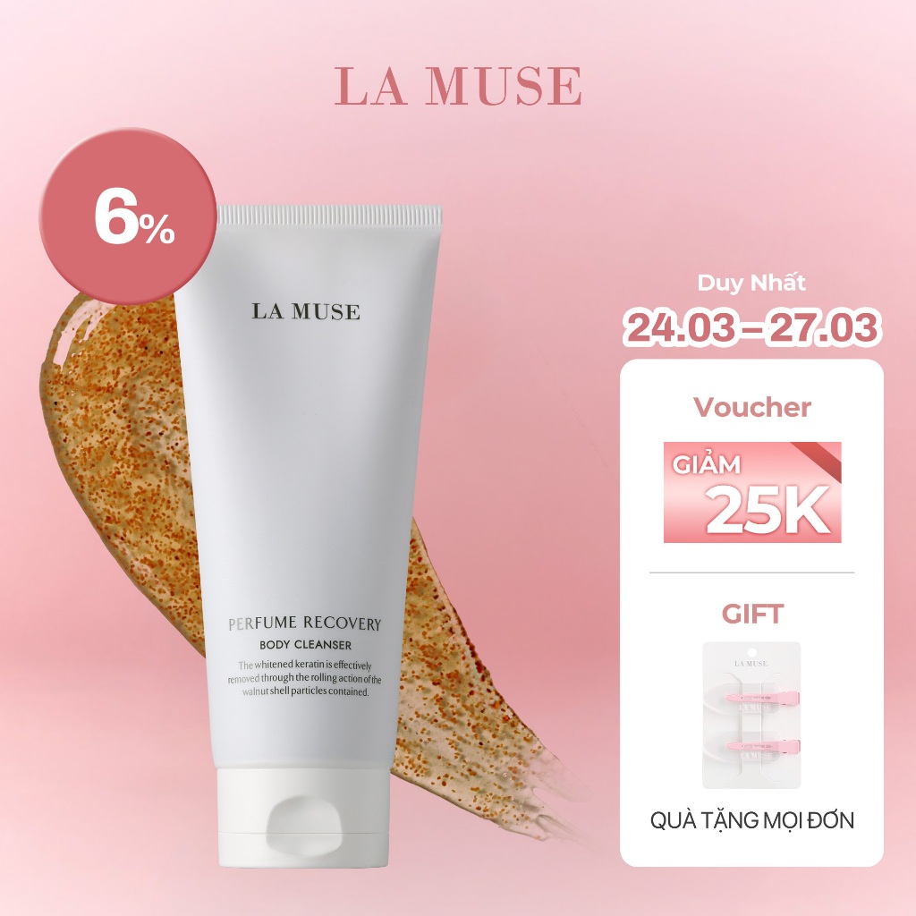 Sữa tắm tẩy tế bào chết toàn thân LA MUSE PERFUME RECOVERY BODY CLEANSER 200ml