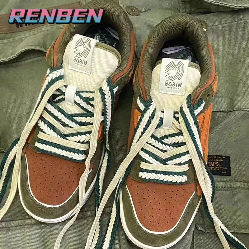 Giày thể thao RENBEN đế dày phong cách Đức vintage thời trang dành cho nữ