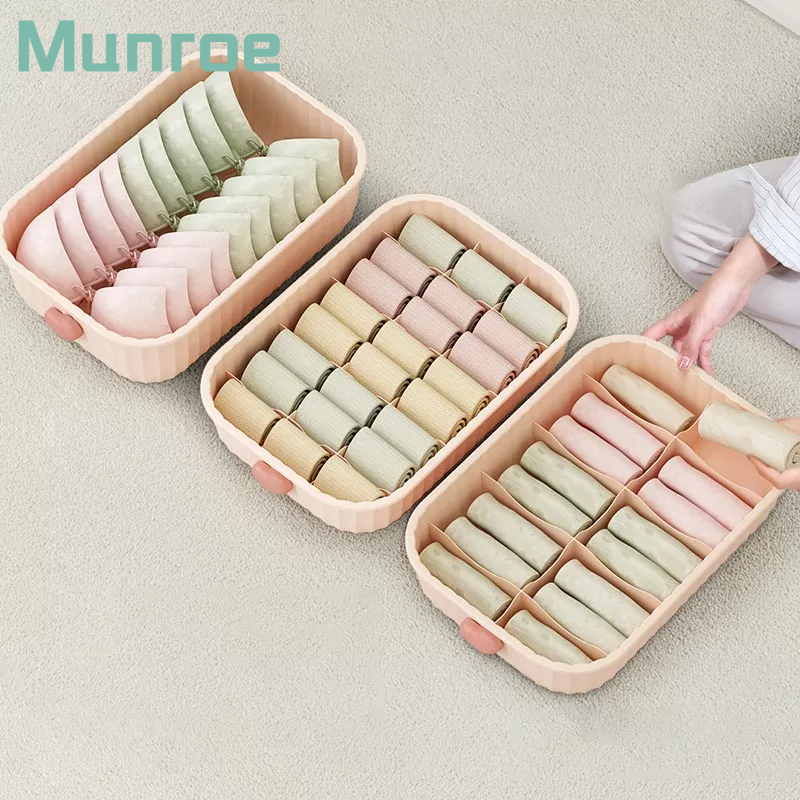 Munroe Hộp Đựng Đồ Lót / Vớ / Đồ Lót Chia Ngăn Tiện Lợi