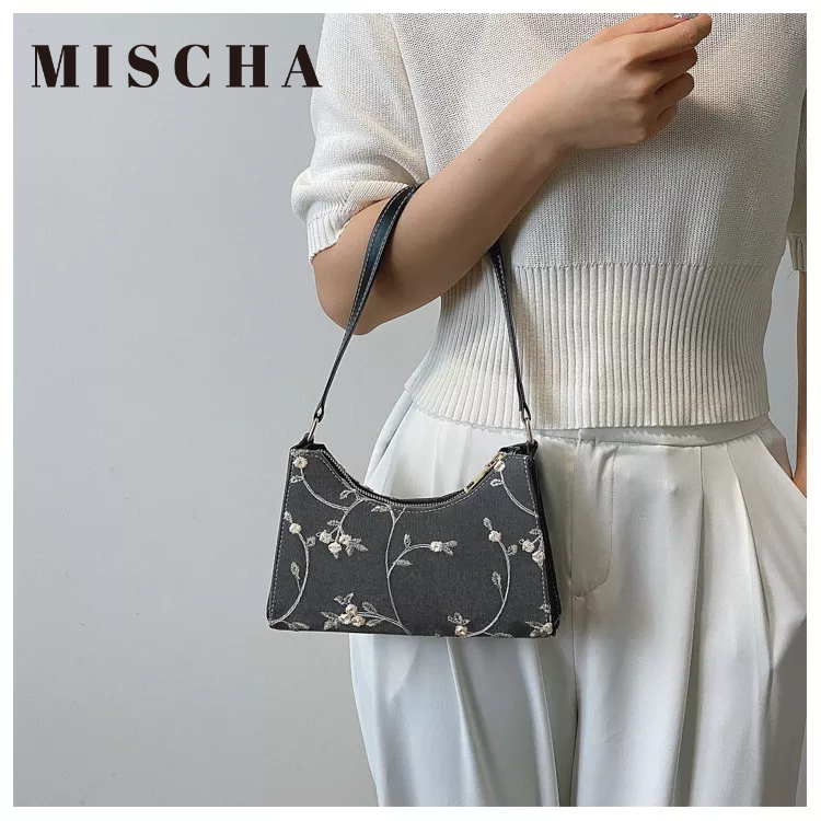 Mischa Túi Đeo Chéo Vai Bằng Da PU In Họa Tiết Đơn Giản Thời Trang
