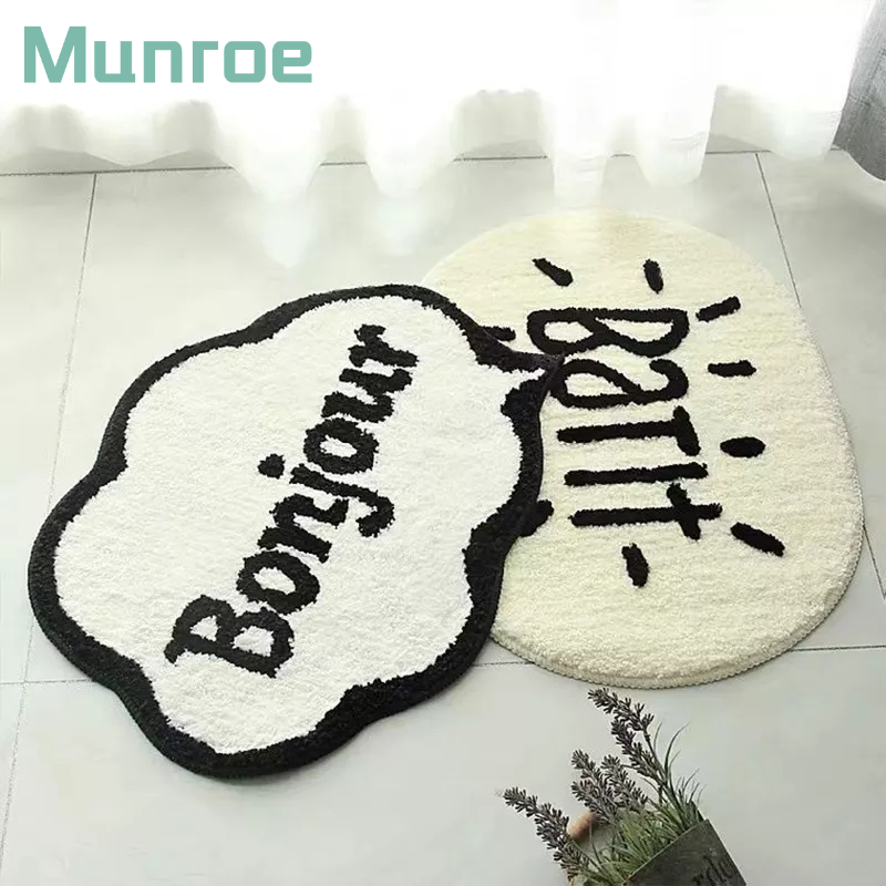 Thảm lót sàn Chống Trượt In Chữ Tiếng Anh Dễ Thương